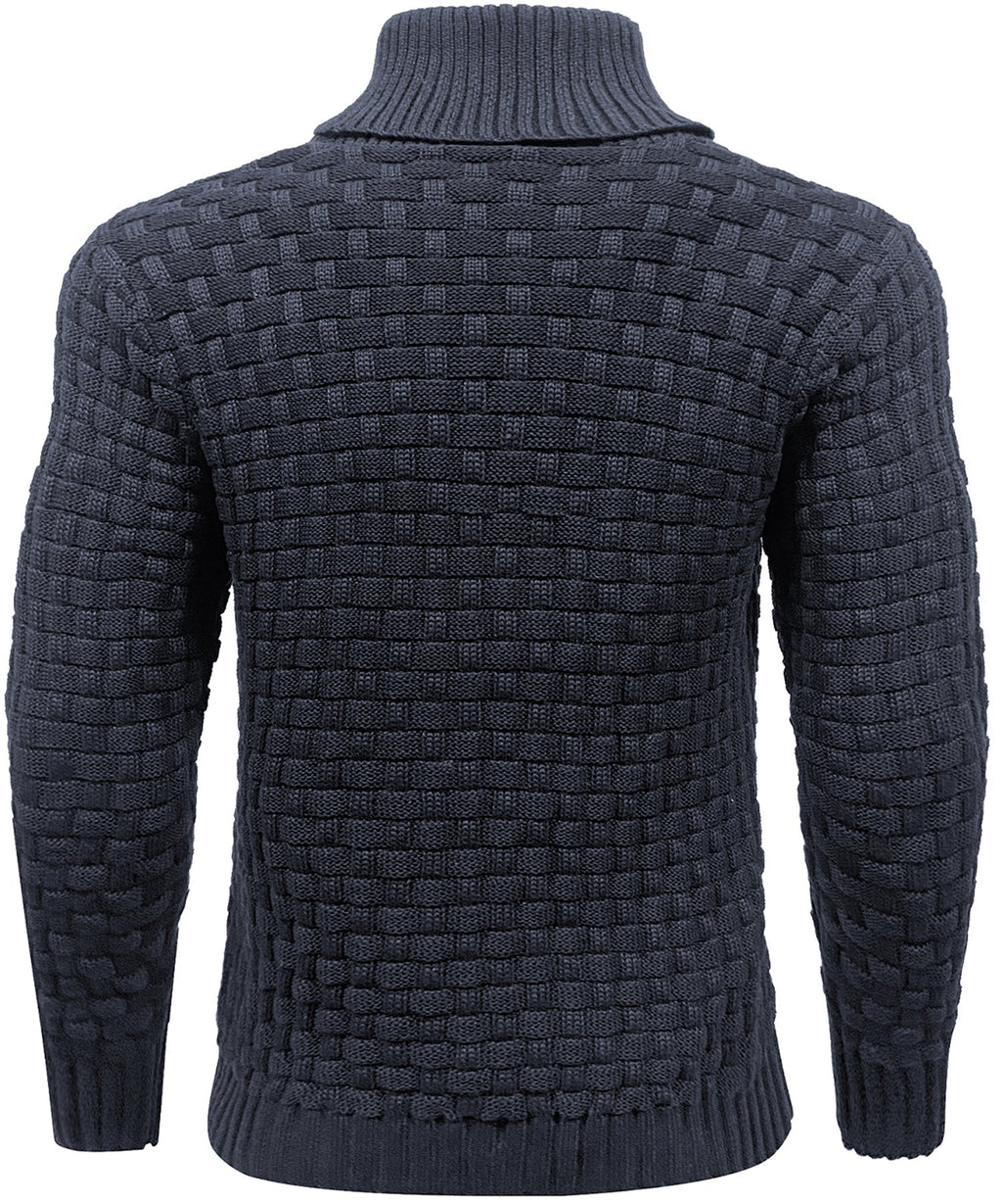 Men’s Warm Textured Knitted Jumper