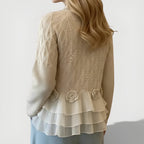 Women’s Textured Ruffle Jumper
