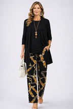 Women’s Three-Piece Set Black