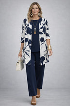 Women’s Three-Piece Set Navy Blue