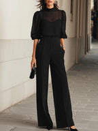 Women’s Elegant Three-Piece Set Black