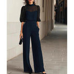 Women’s Elegant Three-Piece Set Navy Blue