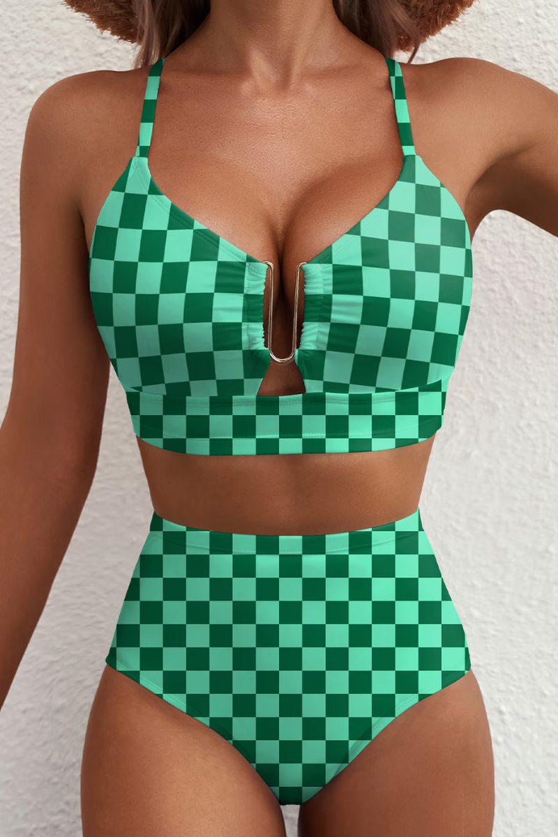 Women’s Stylish Tummy-Control Bikini Green