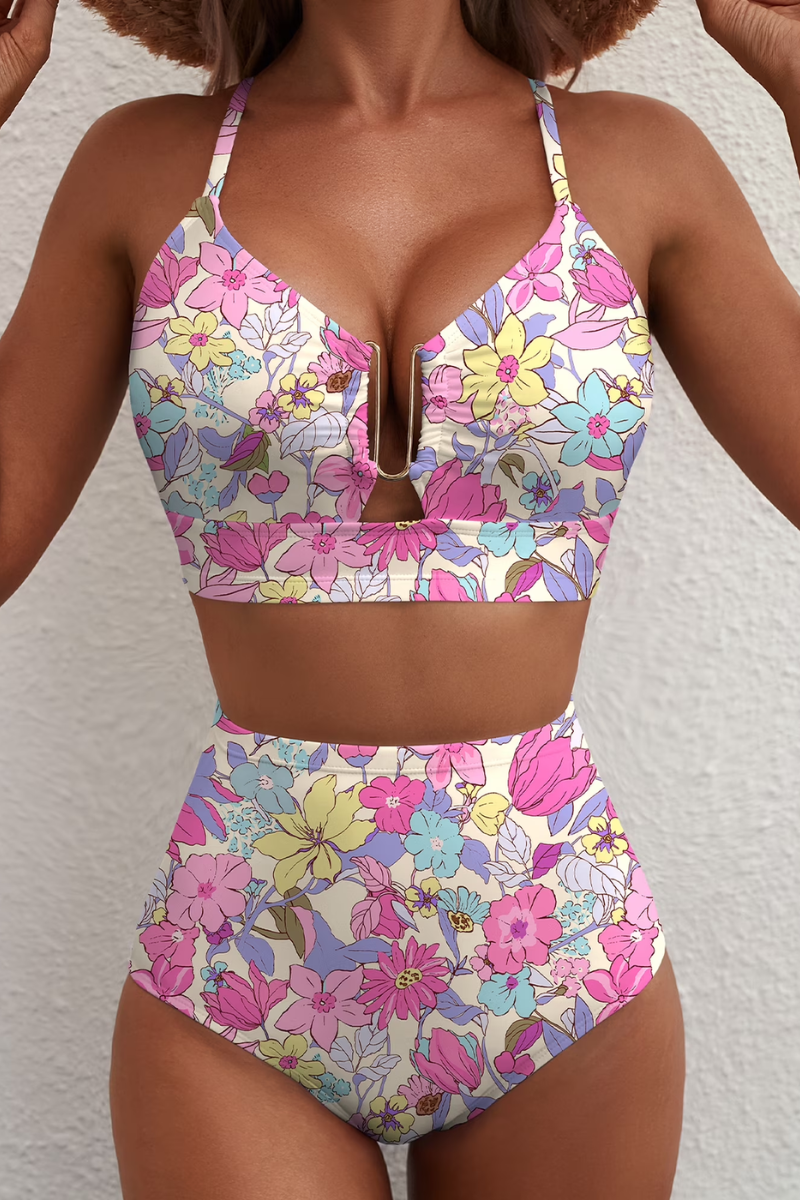 Women’s Stylish Tummy-Control Bikini Pink