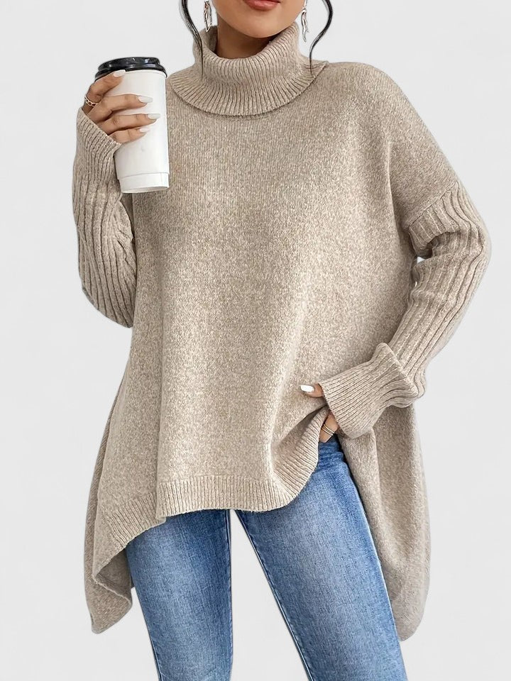 Women’s Comfortable Relaxed Fit Jumper Khaki