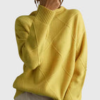 Women’s Turtleneck Jumper Yellow