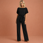 Women’s Two-Piece Set with Top and Trousers Black
