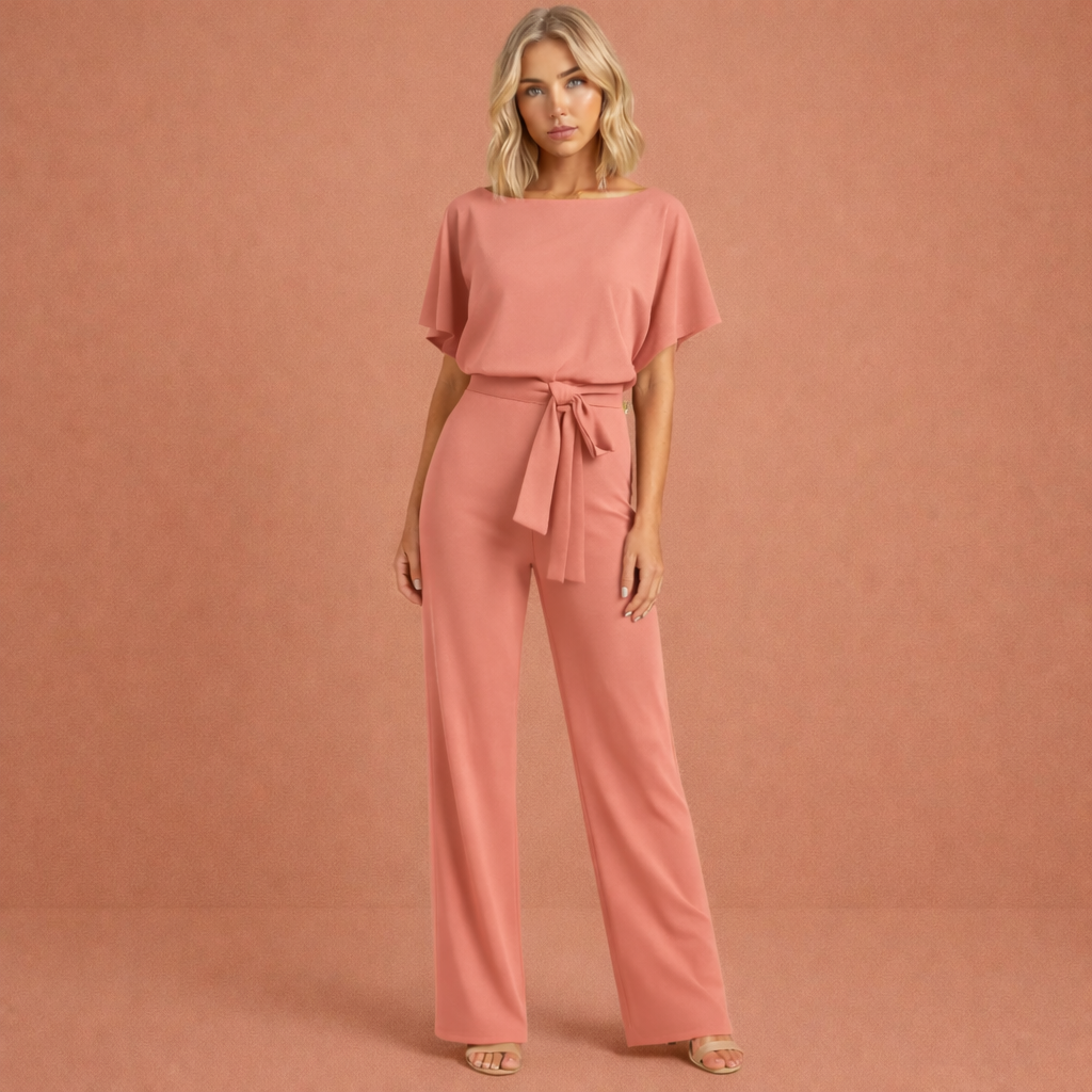 Women’s Two-Piece Set with Top and Trousers Pink