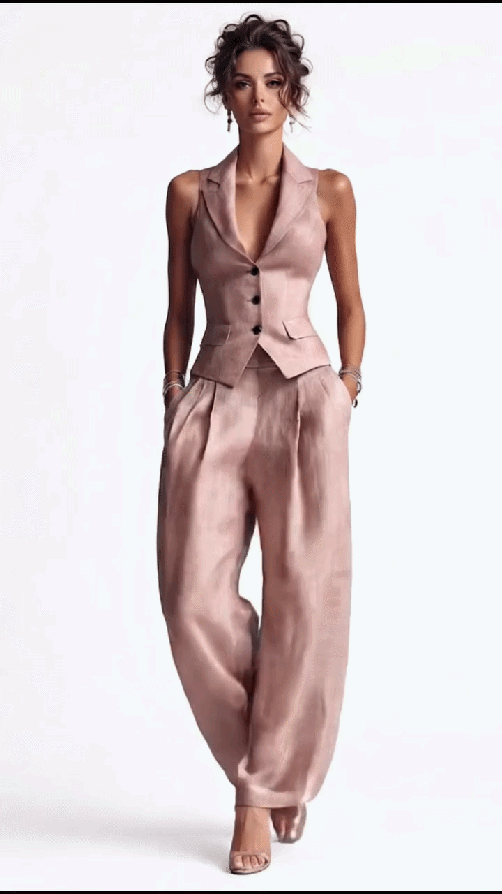 Women’s Two-Piece Set with Top and Trousers
