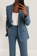 Women’s Timeless Two-Piece Suit Set Blue