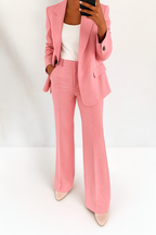 Women’s Timeless Two-Piece Suit Set Pink
