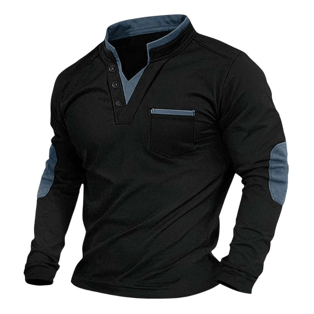 Men’s V-Neck Sweatshirt Blue