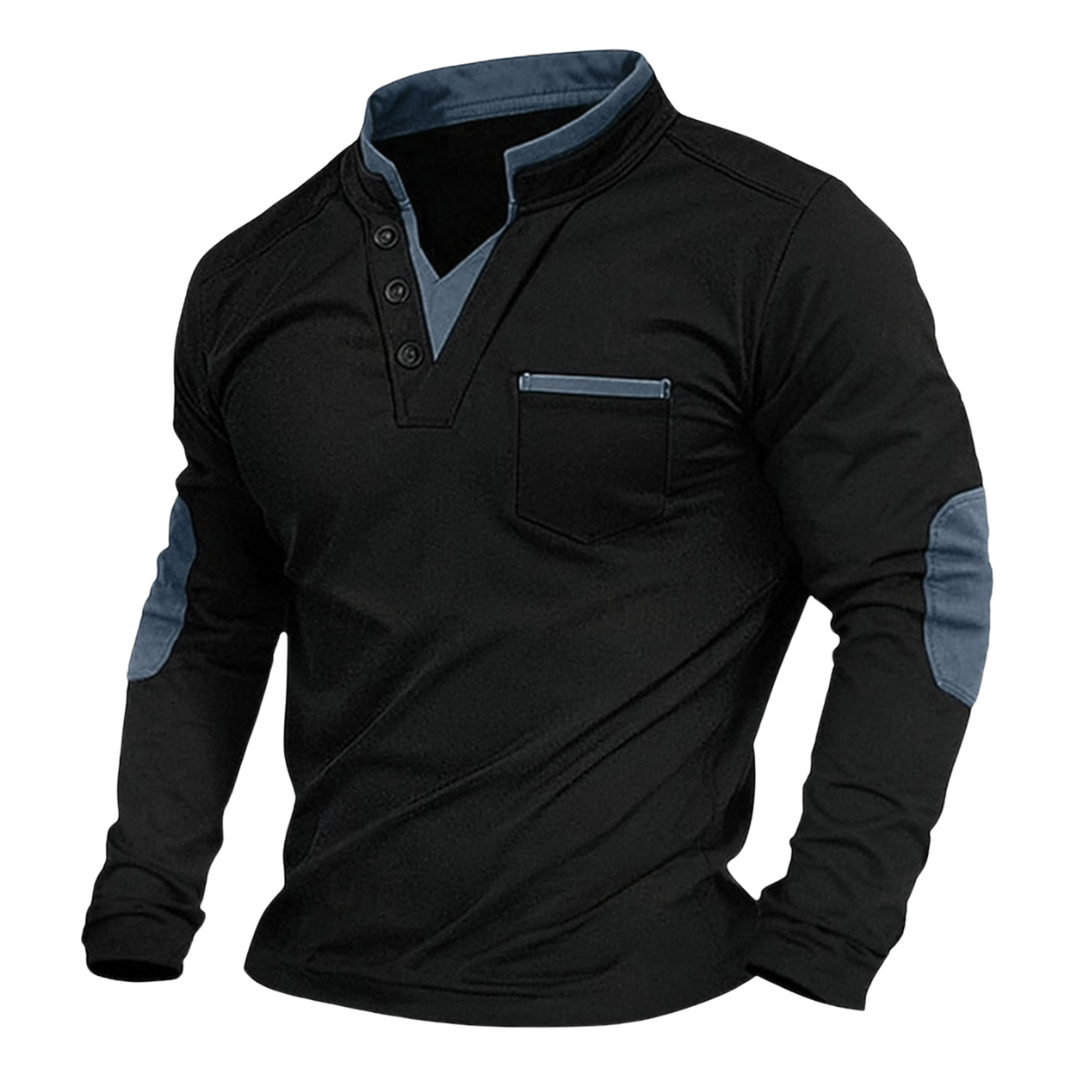 Men’s V-Neck Sweatshirt Blue
