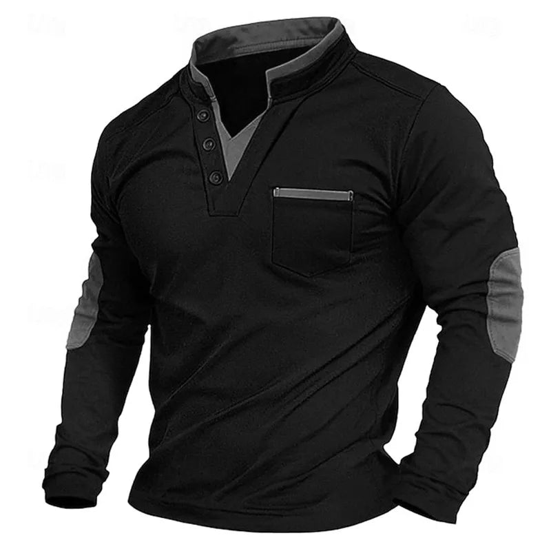 Men’s V-Neck Sweatshirt Grey