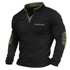 Men’s V-Neck Sweatshirt Olive Green