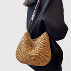 Women’s Relaxed Textured Shoulder Bag for Summer Styling