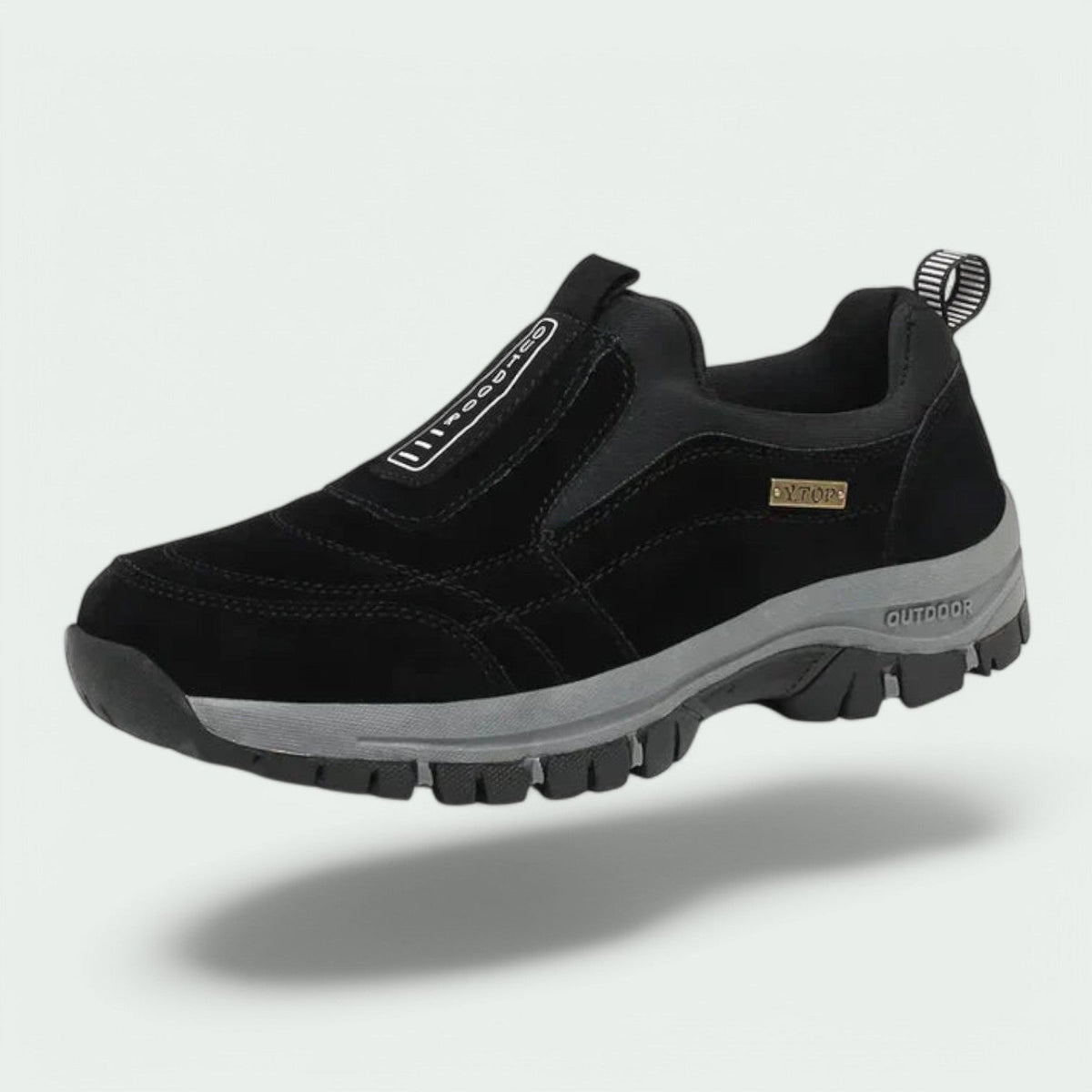 Men’s Cushioned Comfort Walking Trainers Black