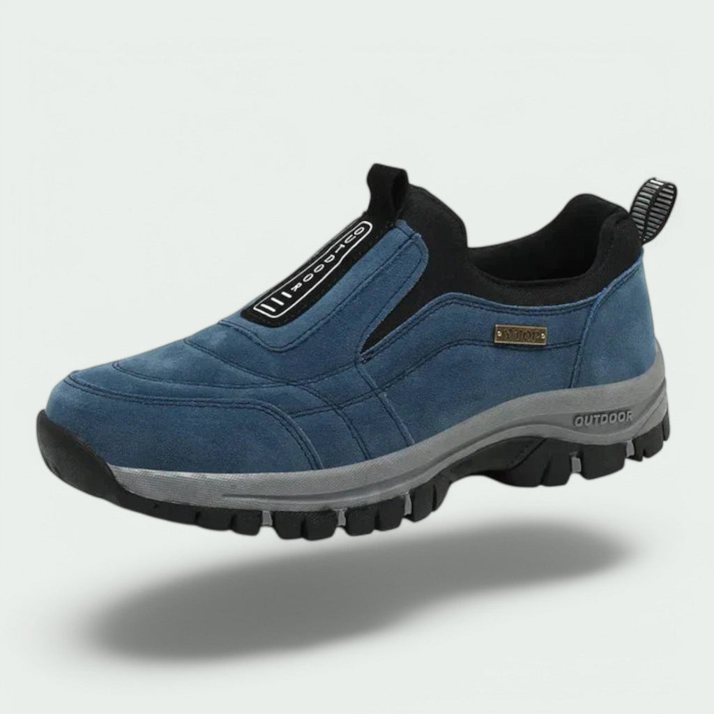 Men’s Cushioned Comfort Walking Trainers Blue