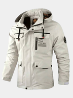 Men’s Waterproof Outdoor Rain Jacket White