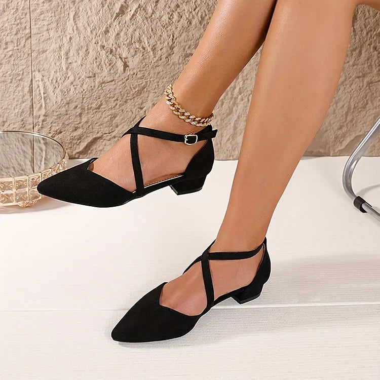 Women’s Wide Fit Comfort Heels Black