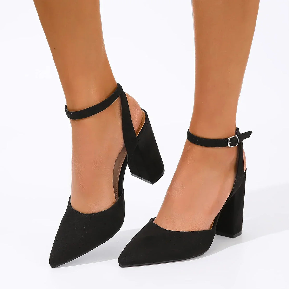 Women’s Wide Fit Comfort Heels Black