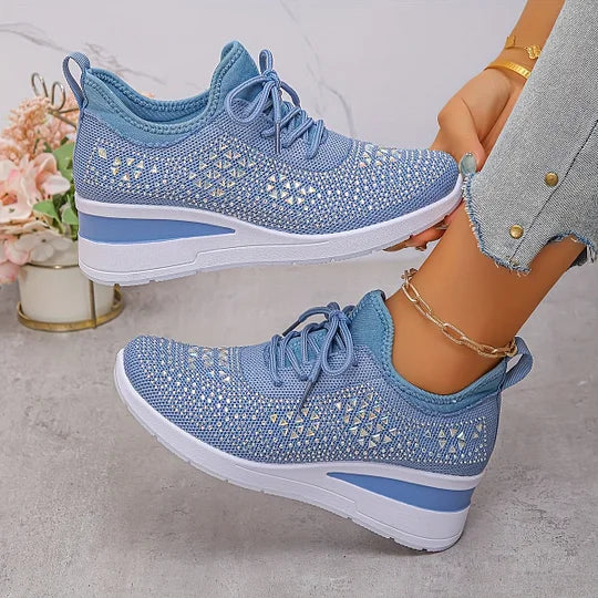 Women’s Wide Fit Comfort Sneakers with Arch Support