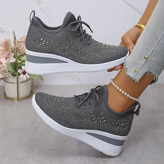 Women’s Wide Fit Comfort Sneakers with Arch Support