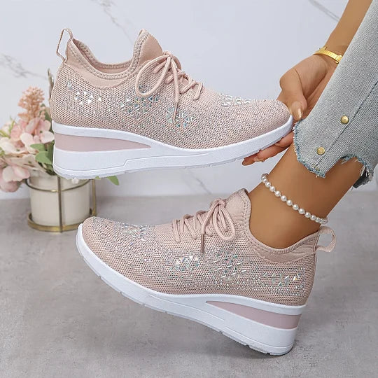 Women’s Wide Fit Comfort Sneakers with Arch Support
