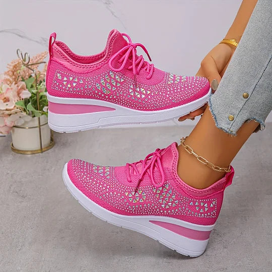 Women’s Wide Fit Comfort Sneakers with Arch Support