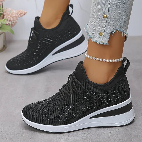 Women’s Wide Fit Comfort Sneakers with Arch Support