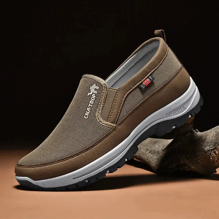 Men’s Comfortable Wide Fit Trainers with Cushioned Sole