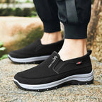 Men’s Comfortable Wide Fit Trainers with Cushioned Sole