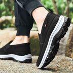 Men’s Comfortable Wide Fit Trainers with Cushioned Sole