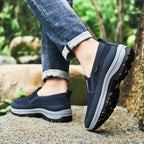 Men’s Comfortable Wide Fit Trainers with Cushioned Sole