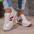 Women’s Wide Fit Cushioned Comfort Trainers Red