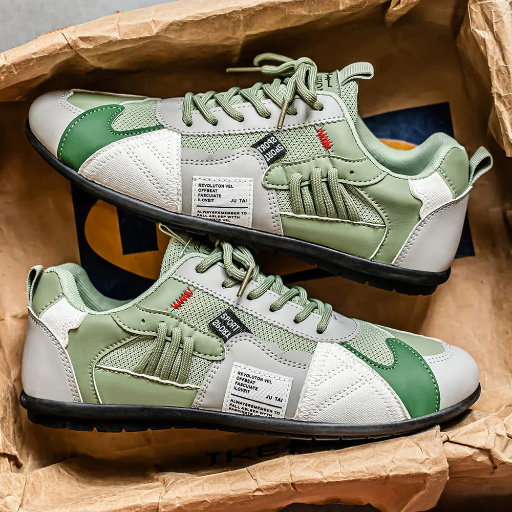 Men’s Comfortable Wide Fit Sneakers with Supportive Footbed Green