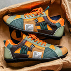 Men’s Comfortable Wide Fit Sneakers with Supportive Footbed Orange