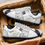 Men’s Comfortable Wide Fit Sneakers with Supportive Footbed White