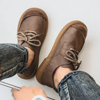 Women’s Comfortable Wide Fit Leather Trainers