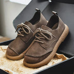 Women’s Comfortable Wide Fit Leather Trainers