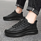 Men’s Comfortable Wide Fit Cushioned Trainers Black
