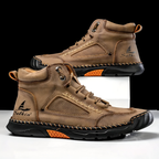 Men’s Comfortable Supportive Trainers with Wide Toe Box Brown