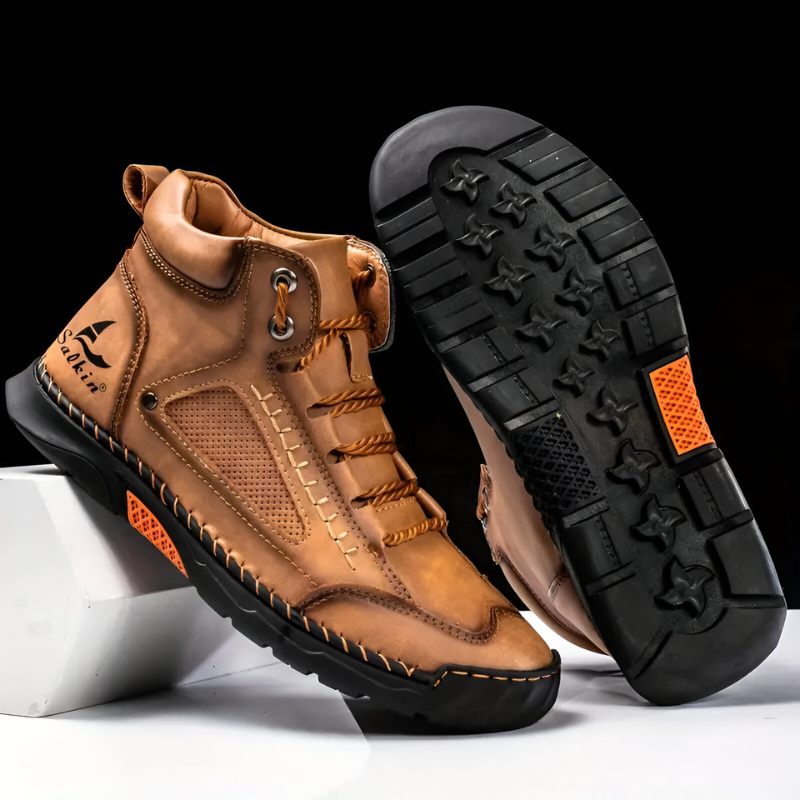 Men’s Comfortable Supportive Trainers with Wide Toe Box Gold