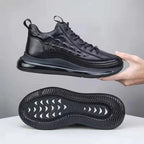 Women’s Comfortable Wide Fit Leather Trainers with Arch Support