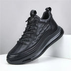 Women’s Comfortable Wide Fit Leather Trainers with Arch Support
