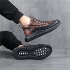 Women’s Comfortable Wide Fit Leather Trainers with Arch Support