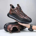Women’s Comfortable Wide Fit Leather Trainers with Arch Support