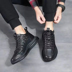 Women’s Comfortable Wide Fit Leather Trainers with Arch Support