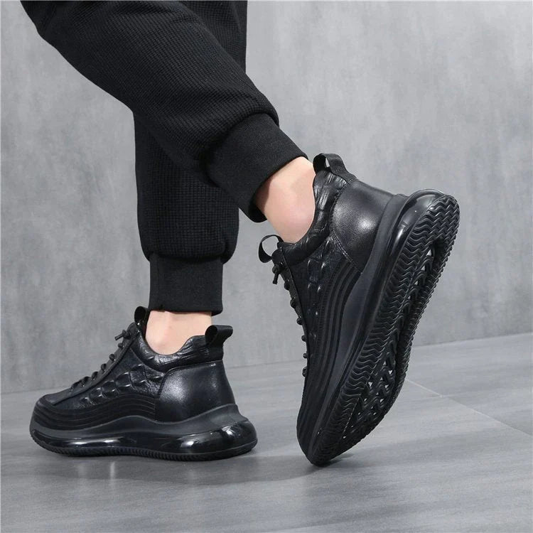 Women’s Comfortable Wide Fit Leather Trainers with Arch Support