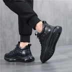 Women’s Comfortable Wide Fit Leather Trainers with Arch Support